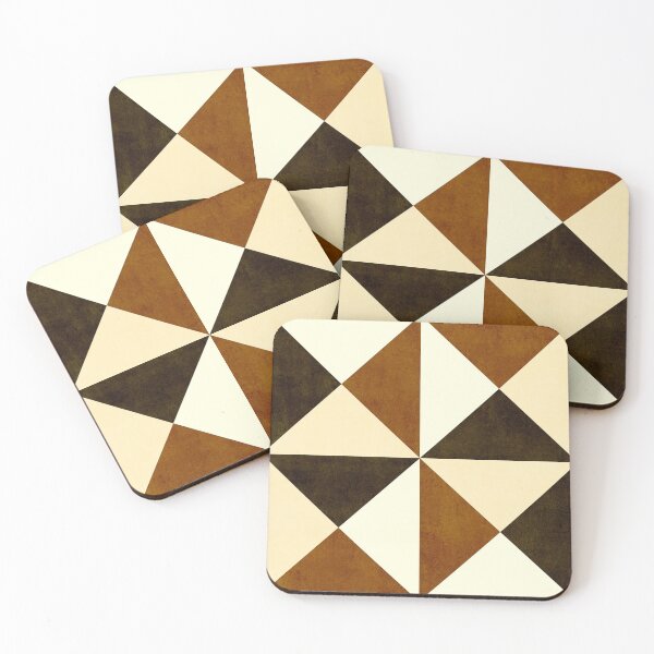 Item preview, Triangle Geometric - Conker Brown designed and sold by Sarah Thorpe Designs .