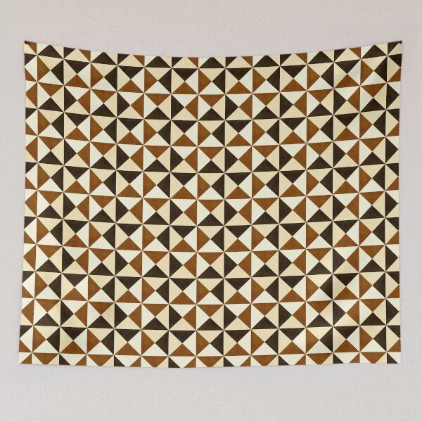 Item preview, Triangle Geometric - Conker Brown  designed and sold by Sarah Thorpe Designs .