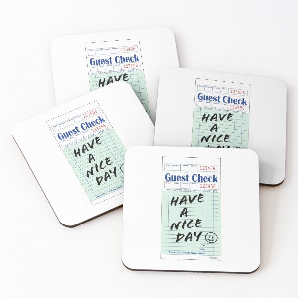 Item preview, Guest Check Have A Nice Day designed and sold by Miriam Abramowitz.