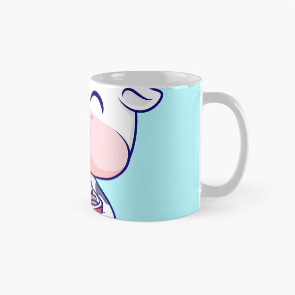 Item preview, The Noodle-Loving Cow: Cute Cow Eating Ramen Noodle Cartoon Vector Icon Illustration designed and sold by hjian8219.