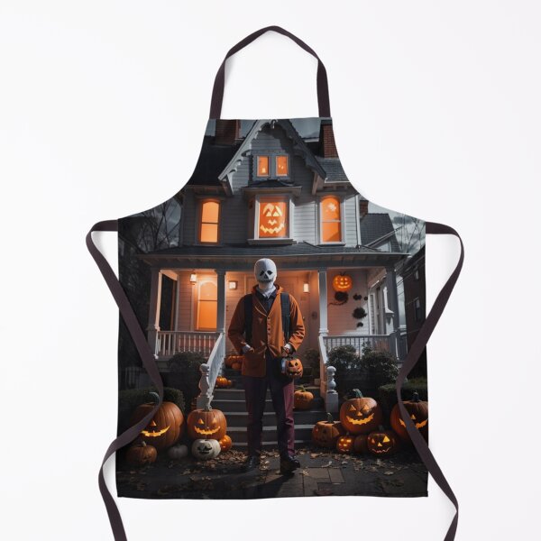 Item preview, Spooky Pumpkin Head Mask Serial Killer - Halloween Murder House designed and sold by Allomensiaa.