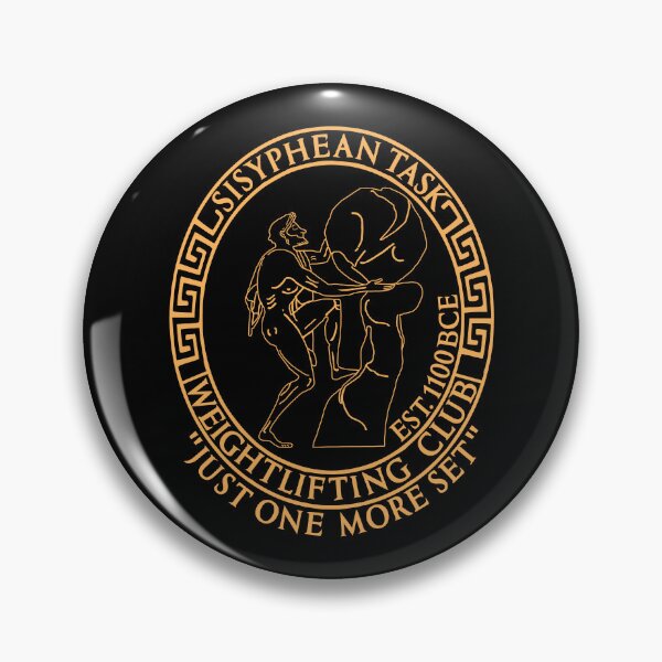 Item preview, Sisyphean Task Weightlifting Club - Greek Mythology, Gym Meme, Bodybuilding designed and sold by SpaceDogLaika.