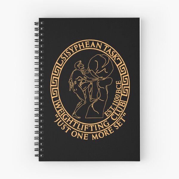 Item preview, Sisyphean Task Weightlifting Club - Greek Mythology, Gym Meme, Bodybuilding designed and sold by SpaceDogLaika.