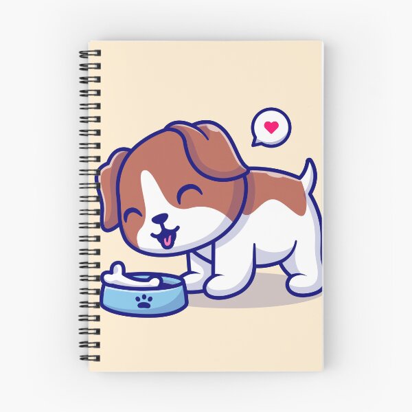 Item preview, Hungry Pup's Delight: Cute Dog Eating Bone Cartoon Vector Icon Illustration designed and sold by hjian8219.