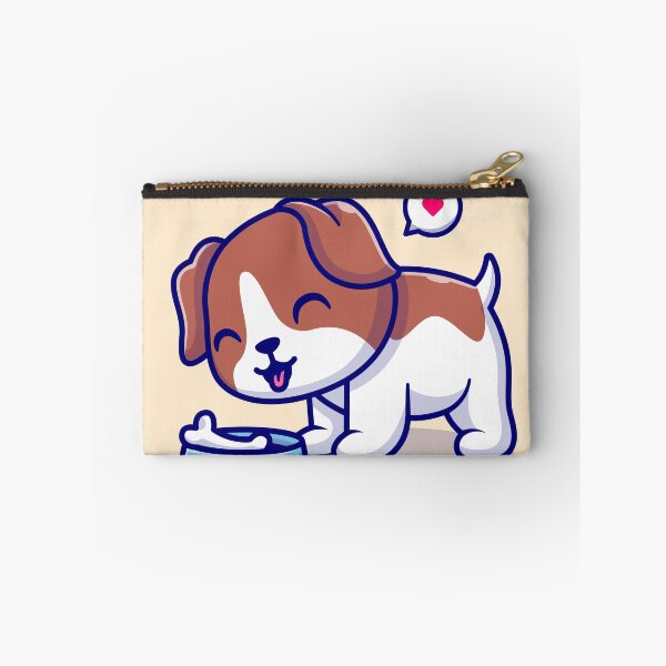 Item preview, Hungry Pup's Delight: Cute Dog Eating Bone Cartoon Vector Icon Illustration designed and sold by hjian8219.