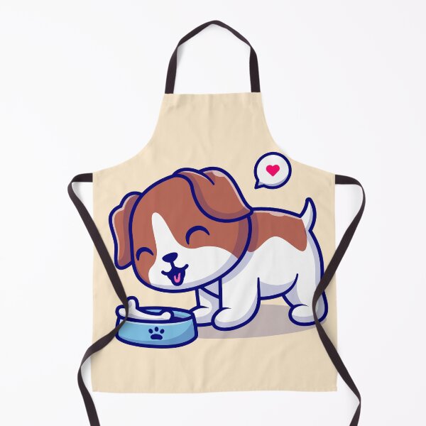 Item preview, Hungry Pup's Delight: Cute Dog Eating Bone Cartoon Vector Icon Illustration designed and sold by hjian8219.