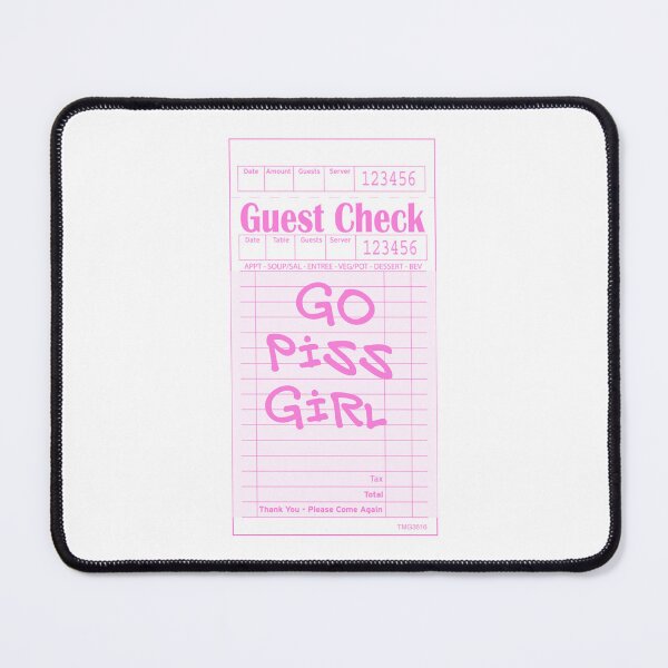 Item preview, Guest Check Go Piss Girl designed and sold by Miriam Abramowitz.