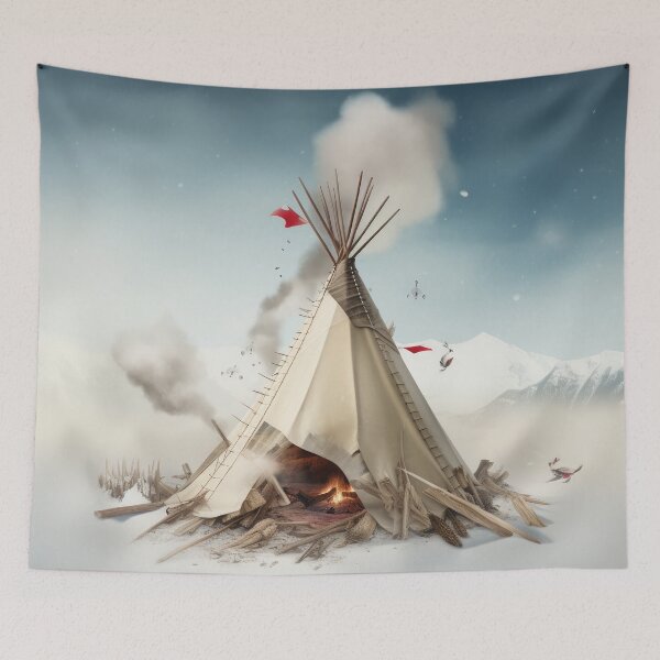 Item preview, Winter Scene Teepee Life on Mars designed and sold by Peter LOPEZ.