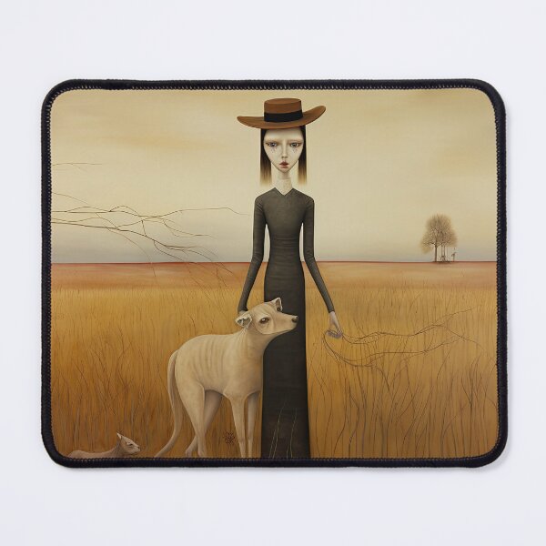 Item preview, Woman and Pets on Grassy Plain designed and sold by YoPedro.