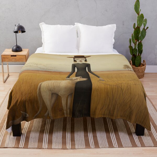 Item preview, Woman and Pets on Grassy Plain designed and sold by YoPedro.