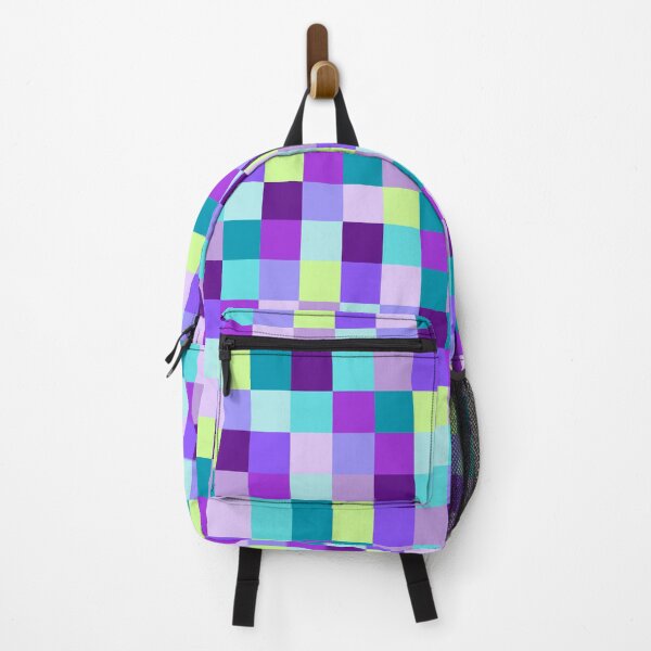 Item preview, Purple, Blue and Green Pixel Squares Pattern designed and sold by ColorfulKiddos.