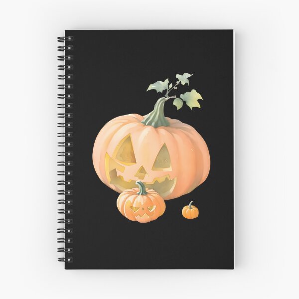 Item preview, Watercolor Hand Drawn Scary Halloween Pumpkins designed and sold by BloomCatB.