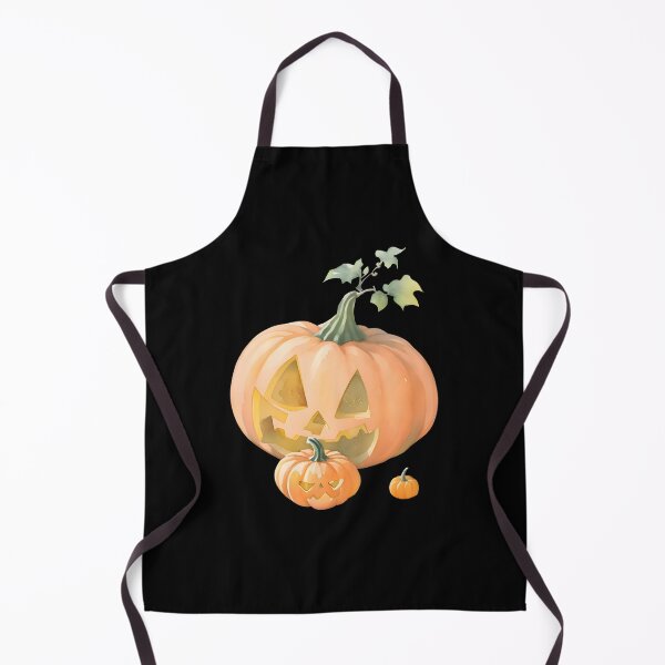 Item preview, Watercolor Hand Drawn Scary Halloween Pumpkins designed and sold by BloomCatB.