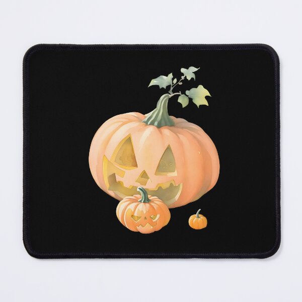 Item preview, Watercolor Hand Drawn Scary Halloween Pumpkins designed and sold by BloomCatB.