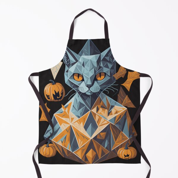 Item preview, Geometric Halloween Cat designed and sold by BeverlyRJohns.