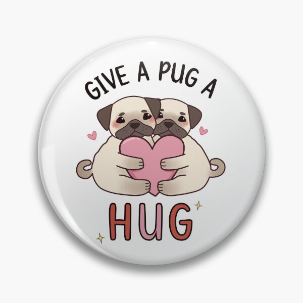 Item preview, Give a Pug a Hug  designed and sold by mangomoongifts.