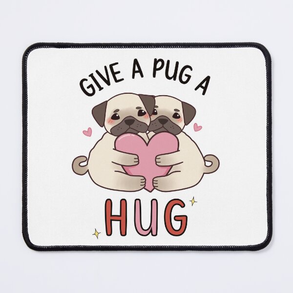 Item preview, Give a Pug a Hug  designed and sold by mangomoongifts.