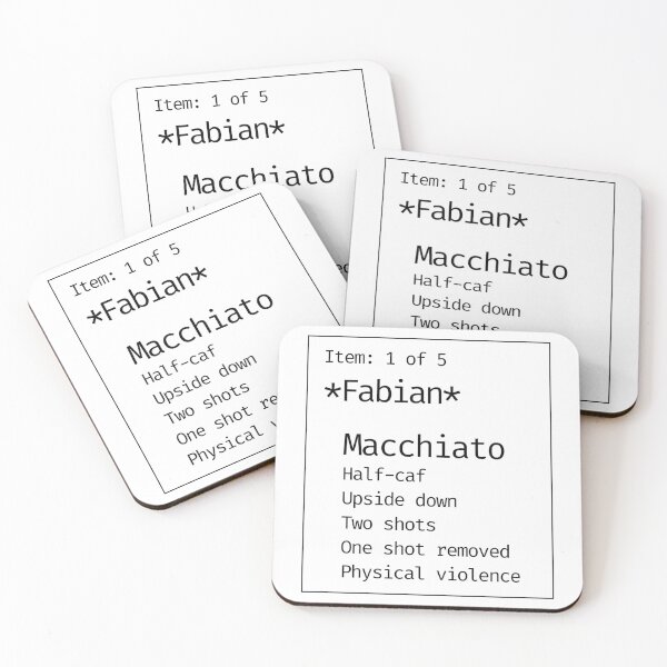 Item preview, Fabian's Macchiato Order | Fantasy High designed and sold by dramadelyn.