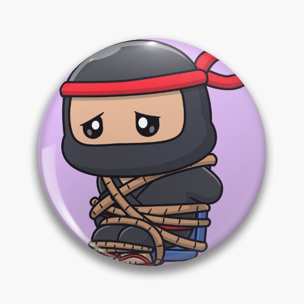 Item preview, Ninja's Chair of Challenge: Cute Ninja Tied to a Chair Cartoon Vector Icon Illustration designed and sold by hjian8219.