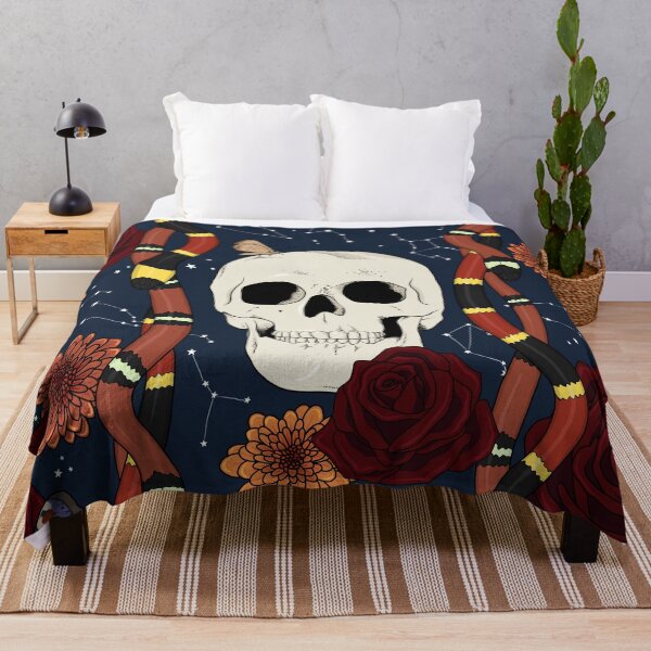 Item preview, Whimsigothic Skulls, Snakes, and Stars designed and sold by Elizabeth Weglein.
