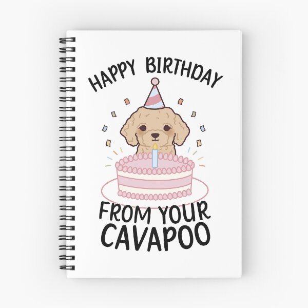 Artikelvorschau, Alles Gute zum Geburtstag, Cavapoo entworfen und verkauft von mangomoongifts.
