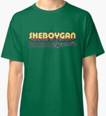Sheboygan, Wisconsin | Retro Stripes Classic T-Shirt
