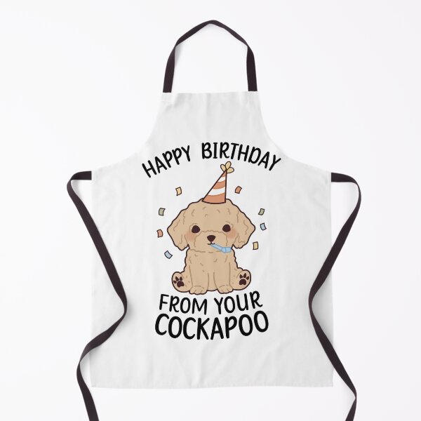 Item preview, Happy Birthday Cockapoo designed and sold by mangomoongifts.