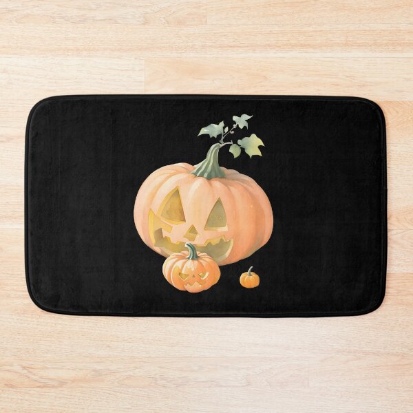 Item preview, Watercolor Hand Drawn Scary Halloween Pumpkins designed and sold by BloomCatB.