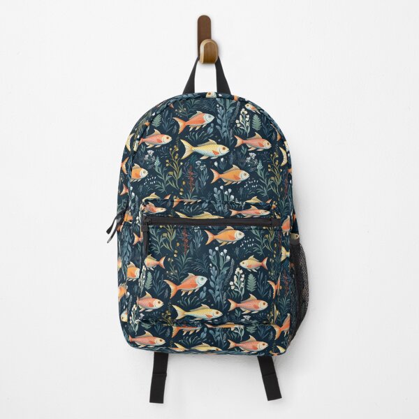 Vista previa del artículo con la obra «Diseño de patrón de peces dorados.», diseñado y vendido por Logic72.