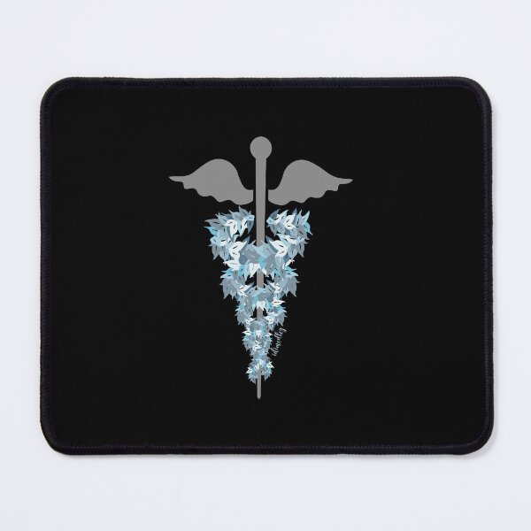 Item preview, Caduceus with Blue Maile Lei designed and sold by Idimedley.