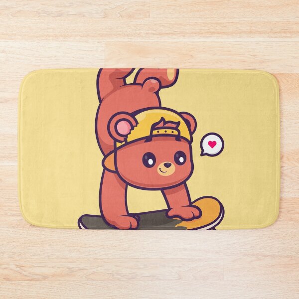 Item preview, Bear on Wheels: Cute Bear Playing Skateboard Cartoon Vector Icon Illustration designed and sold by hjian8219.