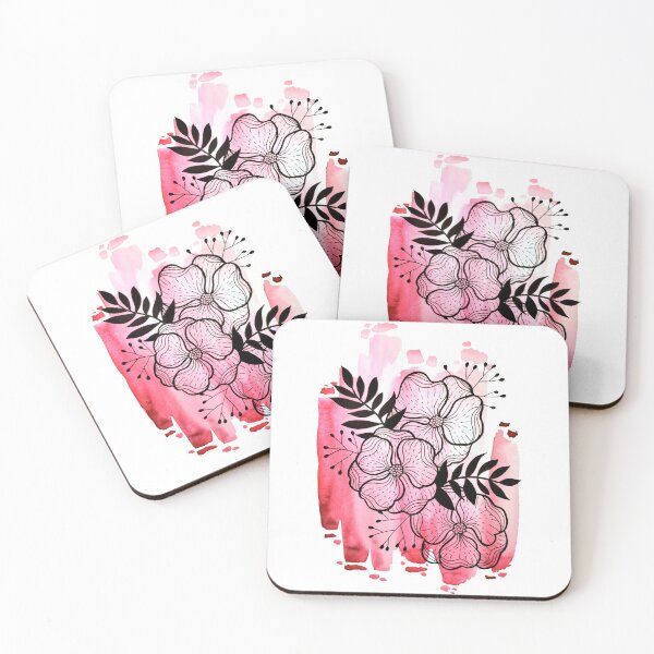 Item preview, Pink Watercolor Flowers Duda designed and sold by BEATRIZKOBORI.