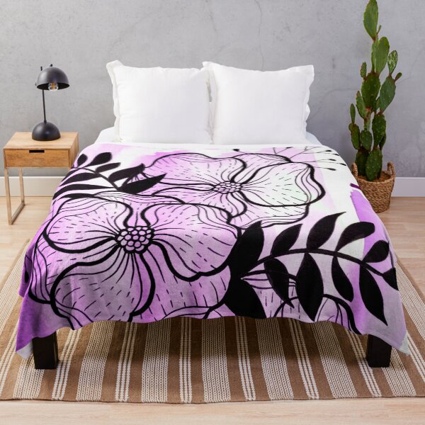 Item preview, Magenta Watercolor Flowers Duda designed and sold by BEATRIZKOBORI.
