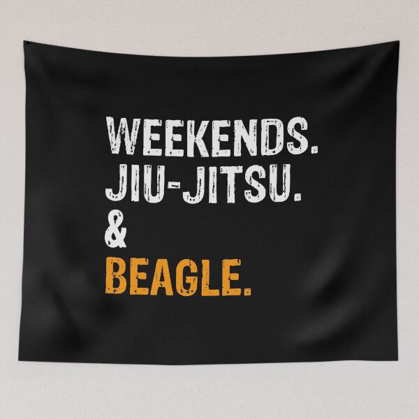 Item preview, Weekends Jiu-Jitsu and Beagle BJJ Gift designed and sold by Guarddogdrive.