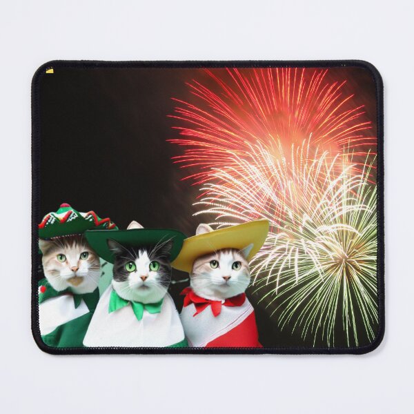 Item preview,  Long Live Mexico! Cats Celebrating Independence and Revolution # 3 designed and sold by PatyCreations.