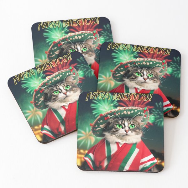 Item preview,  Long Live Mexico! Cats Celebrating Independence and Revolution # 5 designed and sold by PatyCreations.