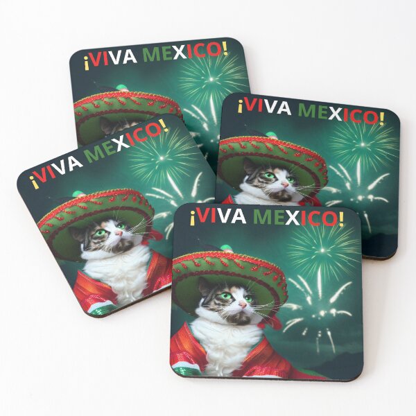 Item preview,  Long Live Mexico! Cats Celebrating Independence and Revolution # 6 designed and sold by PatyCreations.
