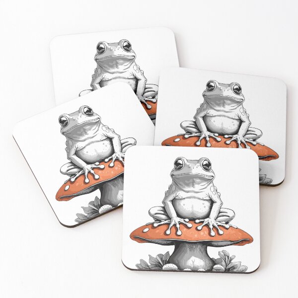 Item preview, Toad Guy On Top A Mushroom: Vintage Aesthetic Frog Lover Design designed and sold by LoFiArtFart.