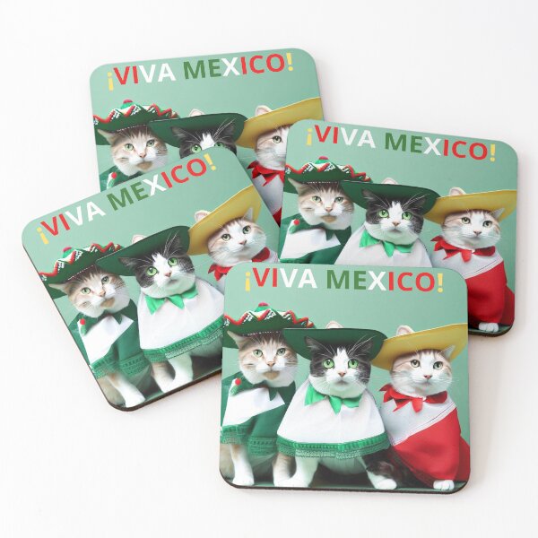 Item preview,  Long Live Mexico! Cats Celebrating Independence and Revolution # 7 designed and sold by PatyCreations.