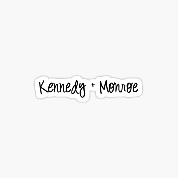 Kennedy and Monroe Sticker