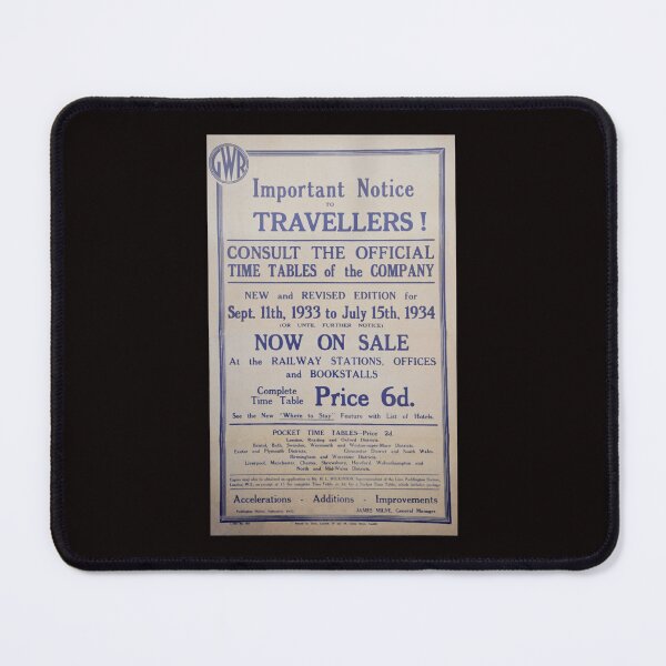Item preview, Gwr timetable Sign designed and sold by DeclanNich.