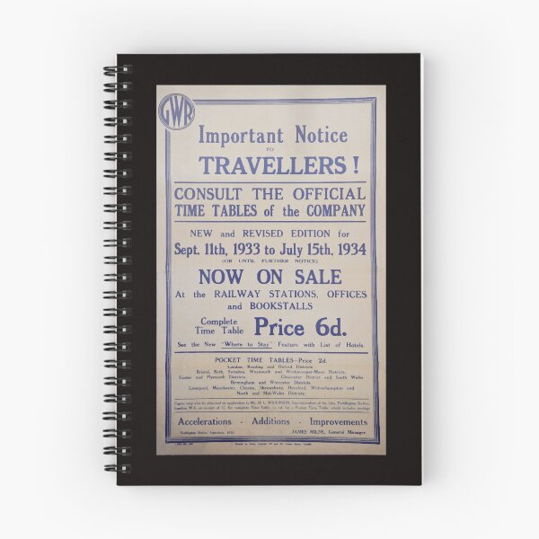 Item preview, Gwr timetable Sign designed and sold by DeclanNich.