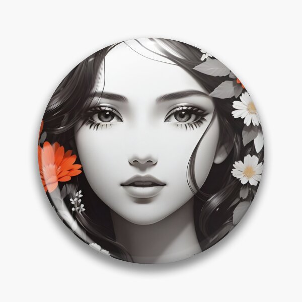Item preview, Rostro con flores designed and sold by Printables1970.
