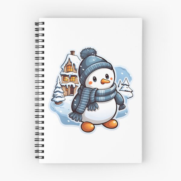 Item preview, Cute Penguin Winter Snowman and Building  designed and sold by Nexuly.