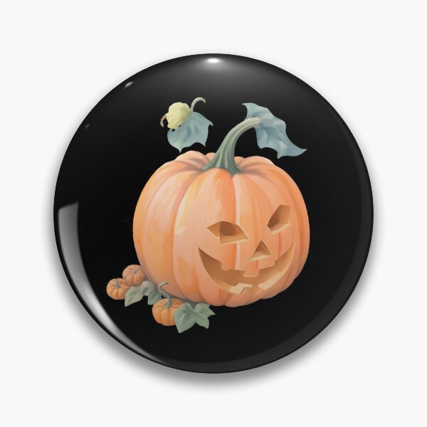 Item preview, Watercolor Hand Drawn One Big Scary Halloween Pumpkin designed and sold by BloomCatB.