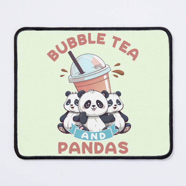 Item preview, Bubble Tea and Pandas: A Sweet Friendship designed and sold by QuadMacDesigns.
