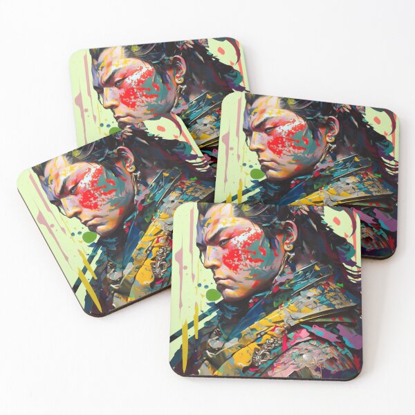 Item preview, colorful samurai designed and sold by ururuty.