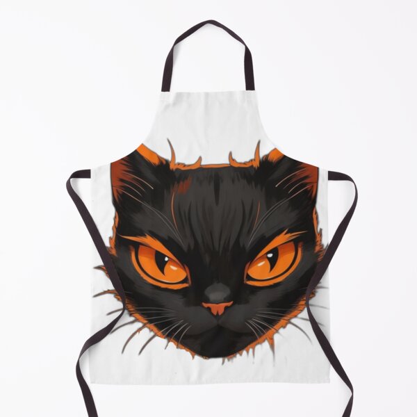 Item preview, Men Women Vintage Angry Orange And Black Cat Face Funny Halloween Cat designed and sold by MaxineRHayes.