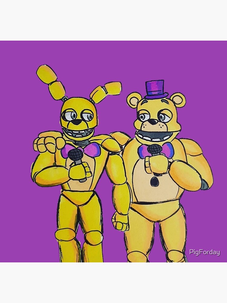 Fredbear and Springbonnie Greeting Card for Sale by PigForday