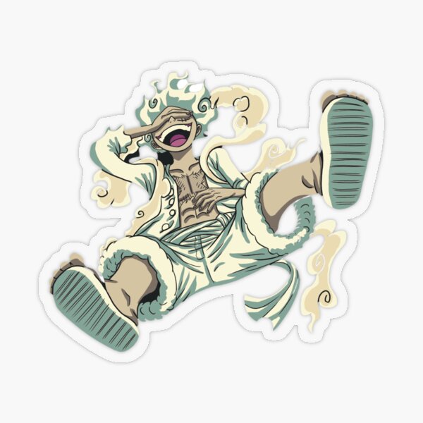 One piece luffy gear 5 Sticker by Soulzodiac